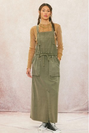 IM7267<br/>Pre Washed Overall Dress