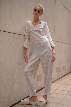 IM7489<br/>Striped Linen Overall